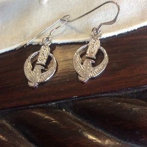 Vintage Jewelry - 💫Egyptian Bird Flight 925 Silver Mini Earrings Vintage Jewelry - 💫Egyptian Bird Flight 925 Silver Mini Earrings